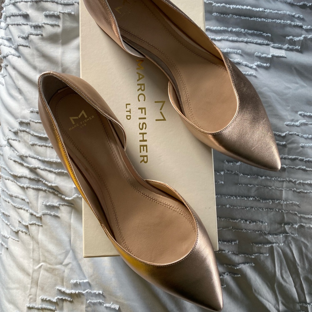 'Sunny' Half d'Orsay Flat - Metallic Lilac sz 9 like new
